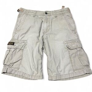 Polo Jeans Company Ralph Lauren Men’s Cargo Shorts Size 30 Khaki Military Patch
